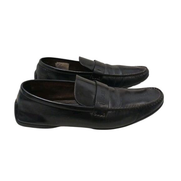 Louis Vuitton Loafer Tulum Dress Shoes Mens Sz 11 Black Leather Perforated Logo main image 15
